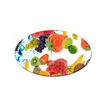 Fruits, Drip, Fruit, Paint, Spring Sticker (Oval)