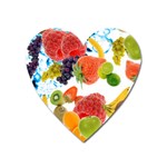 Fruits, Drip, Fruit, Paint, Spring Heart Magnet