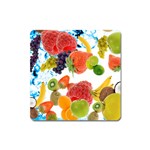 Fruits, Drip, Fruit, Paint, Spring Square Magnet