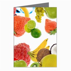 Fruits, Drip, Fruit, Paint, Spring Greeting Cards (Pkg of 8) from ArtsNow.com Left