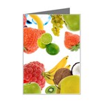 Fruits, Drip, Fruit, Paint, Spring Mini Greeting Card