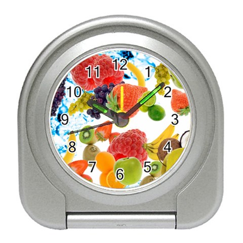 Fruits, Drip, Fruit, Paint, Spring Travel Alarm Clock from ArtsNow.com Front