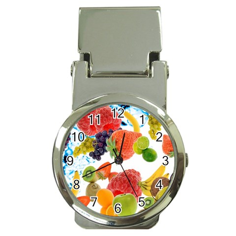 Fruits, Drip, Fruit, Paint, Spring Money Clip Watches from ArtsNow.com Front