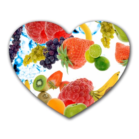 Fruits, Drip, Fruit, Paint, Spring Heart Mousepad from ArtsNow.com Front