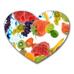 Fruits, Drip, Fruit, Paint, Spring Heart Mousepad