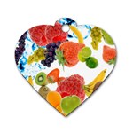 Fruits, Drip, Fruit, Paint, Spring Dog Tag Heart (One Side)