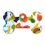 Fruits, Drip, Fruit, Paint, Spring Dog Tag Bone (One Side)