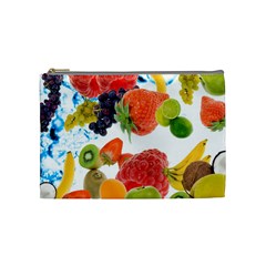 Fruits, Drip, Fruit, Paint, Spring Cosmetic Bag (Medium) from ArtsNow.com Front