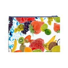 Fruits, Drip, Fruit, Paint, Spring Cosmetic Bag (Large) from ArtsNow.com Back