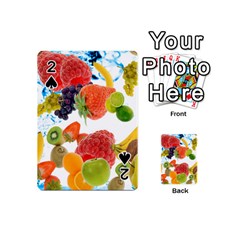 Fruits, Drip, Fruit, Paint, Spring Playing Cards 54 Designs (Mini) from ArtsNow.com Front - Spade2