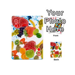 Queen Fruits, Drip, Fruit, Paint, Spring Playing Cards 54 Designs (Mini) from ArtsNow.com Front - DiamondQ