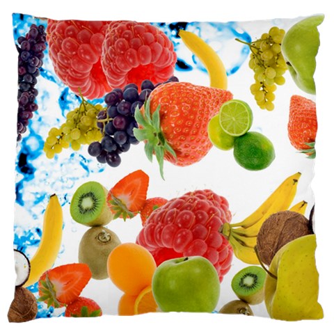 Fruits, Drip, Fruit, Paint, Spring Large Cushion Case (One Side) from ArtsNow.com Front