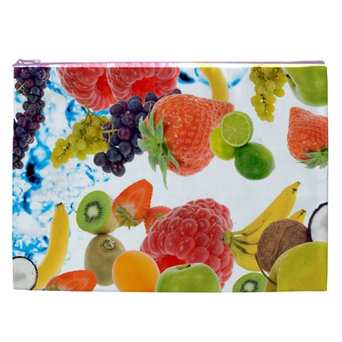 Fruits, Drip, Fruit, Paint, Spring Cosmetic Bag (XXL) from ArtsNow.com Front