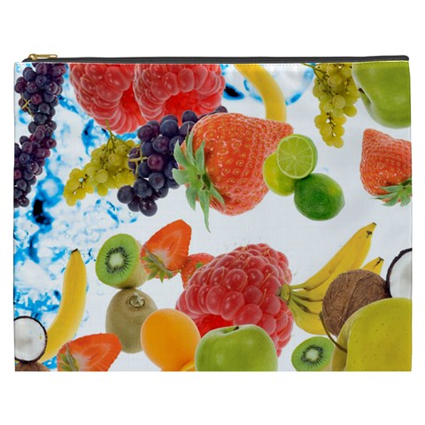 Fruits, Drip, Fruit, Paint, Spring Cosmetic Bag (XXXL) from ArtsNow.com Front