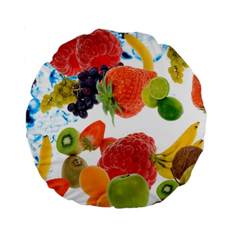 Fruits, Drip, Fruit, Paint, Spring Standard 15  Premium Round Cushions from ArtsNow.com Front