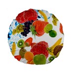 Fruits, Drip, Fruit, Paint, Spring Standard 15  Premium Round Cushions