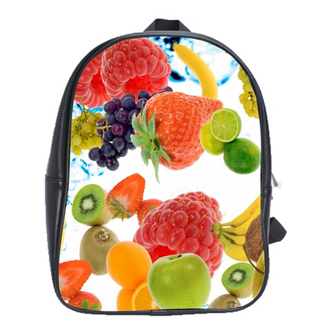 Fruits, Drip, Fruit, Paint, Spring School Bag (XL) from ArtsNow.com Front