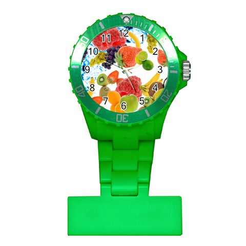 Fruits, Drip, Fruit, Paint, Spring Plastic Nurses Watch from ArtsNow.com Front