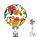 Fruits, Drip, Fruit, Paint, Spring Stainless Steel Nurses Watch