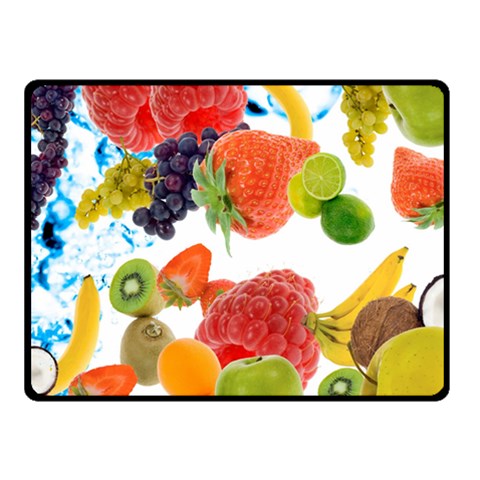 Fruits, Drip, Fruit, Paint, Spring Two Sides Fleece Blanket (Small) from ArtsNow.com 45 x34  Blanket Front