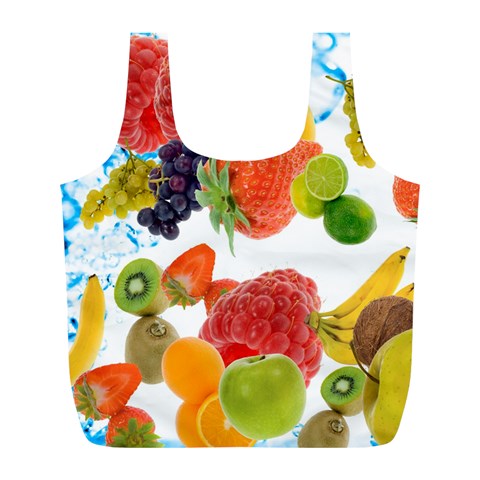 Fruits, Drip, Fruit, Paint, Spring Full Print Recycle Bag (L) from ArtsNow.com Front