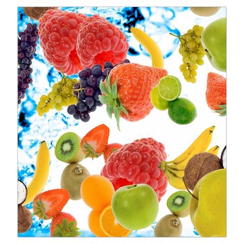 Fruits, Drip, Fruit, Paint, Spring Drawstring Pouch (Large) from ArtsNow.com Back