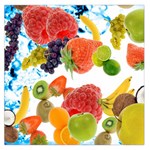 Fruits, Drip, Fruit, Paint, Spring Square Satin Scarf (36  x 36 )