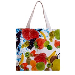 Fruits, Drip, Fruit, Paint, Spring Zipper Grocery Tote Bag from ArtsNow.com Front