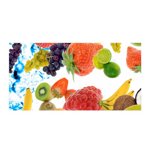 Fruits, Drip, Fruit, Paint, Spring Satin Wrap 35  x 70  from ArtsNow.com Front