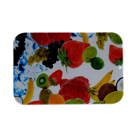 Fruits, Drip, Fruit, Paint, Spring Open Lid Metal Box (Silver)   from ArtsNow.com Front