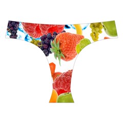 Fruits, Drip, Fruit, Paint, Spring Cross Back Hipster Bikini Set from ArtsNow.com Front Under