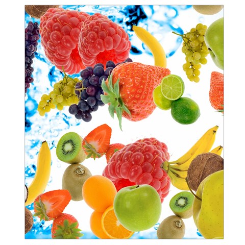 Fruits, Drip, Fruit, Paint, Spring Waist Pouch (Large) from ArtsNow.com Back Strap