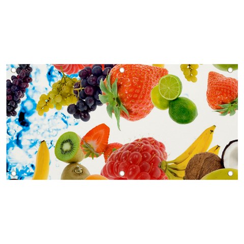 Fruits, Drip, Fruit, Paint, Spring Banner and Sign 4  x 2  from ArtsNow.com Front