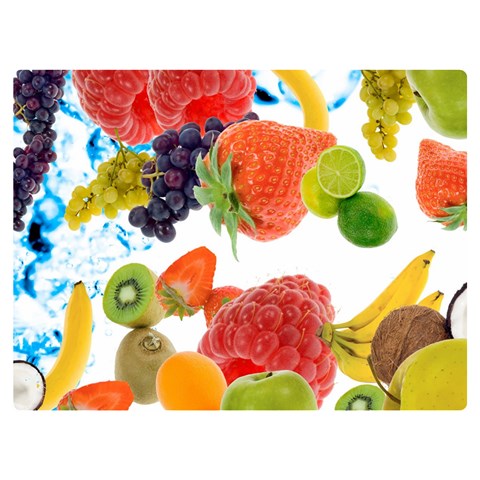 Fruits, Drip, Fruit, Paint, Spring Two Sides Premium Plush Fleece Blanket (Baby Size) from ArtsNow.com 40 x30  Blanket Back