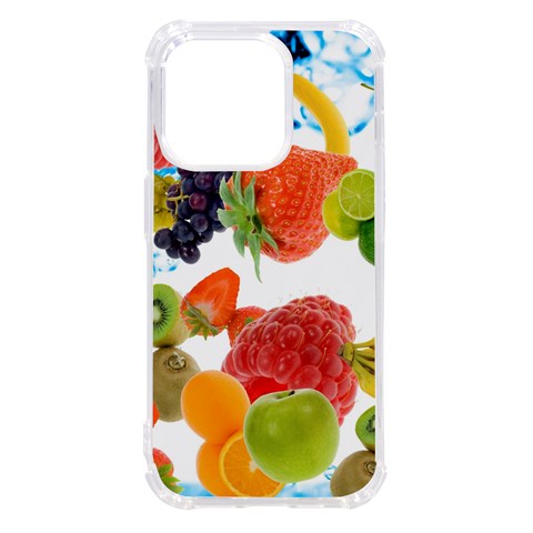 Fruits, Drip, Fruit, Paint, Spring iPhone 14 Pro TPU UV Print Case from ArtsNow.com Front