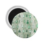 Green Christmas Trees, Cute, Doodle 2.25  Magnets