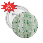 Green Christmas Trees, Cute, Doodle 2.25  Buttons (100 pack) 