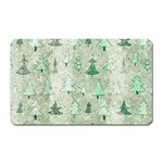 Green Christmas Trees, Cute, Doodle Magnet (Rectangular)