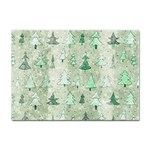 Green Christmas Trees, Cute, Doodle Sticker A4 (10 pack)