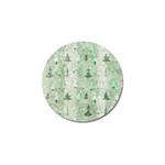 Green Christmas Trees, Cute, Doodle Golf Ball Marker (4 pack)