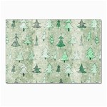 Green Christmas Trees, Cute, Doodle Postcards 5  x 7  (Pkg of 10)