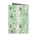 Green Christmas Trees, Cute, Doodle Mini Greeting Cards (Pkg of 8)