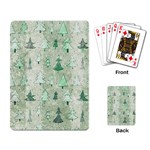 Green Christmas Trees, Cute, Doodle Playing Cards Single Design (Rectangle)