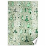 Green Christmas Trees, Cute, Doodle Canvas 20  x 30 