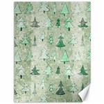 Green Christmas Trees, Cute, Doodle Canvas 36  x 48 