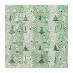 Green Christmas Trees, Cute, Doodle Medium Glasses Cloth