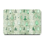 Green Christmas Trees, Cute, Doodle Small Doormat