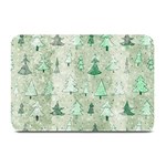 Green Christmas Trees, Cute, Doodle Plate Mats