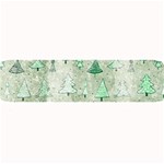 Green Christmas Trees, Cute, Doodle Large Bar Mat