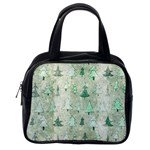 Green Christmas Trees, Cute, Doodle Classic Handbag (One Side)